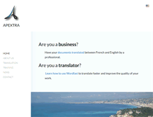 Tablet Screenshot of apextra.net